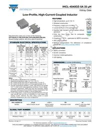 IHCL4040DZER330M5A Datasheet Cover