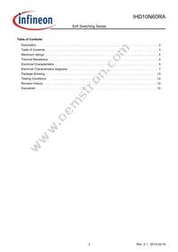 IHD10N60RA Datasheet Page 3