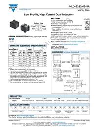 IHLD3232HBER100M5A Datasheet Cover