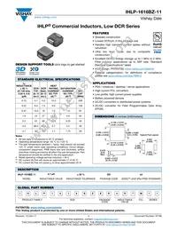 IHLP1616BZERR22M11 Datasheet Cover