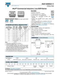 IHLP2525CZER8R2M11 Datasheet Cover