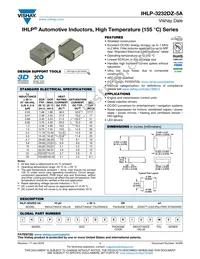 IHLP3232DZER220M5A Datasheet Cover