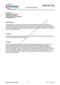 IHW15T120FKSA1 Datasheet Page 15