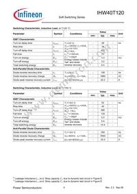 IHW40T120FKSA1 Datasheet Page 4