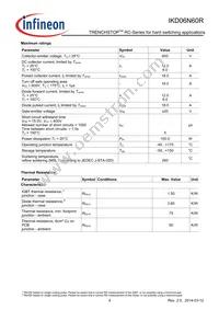 IKD06N60R Datasheet Page 4