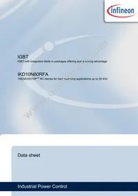 IKD10N60RFAATMA1 Datasheet Cover