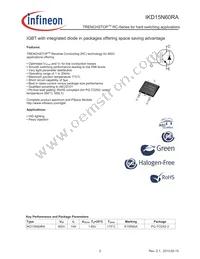 IKD15N60RAATMA1 Datasheet Page 2