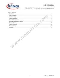 IKD15N60RAATMA1 Datasheet Page 3