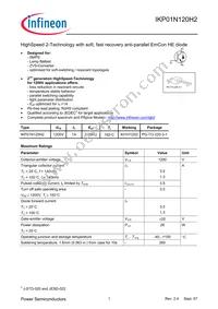 IKP01N120H2XKSA1 Datasheet Cover