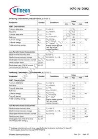 IKP01N120H2XKSA1 Datasheet Page 3