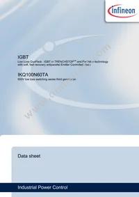 IKQ100N60TAXKSA1 Datasheet Cover