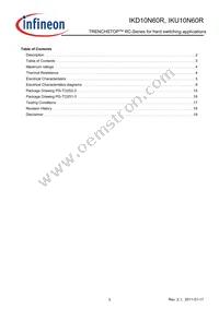 IKU10N60RBKMA1 Datasheet Page 3