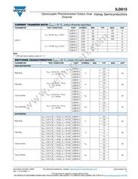 ILD610-2X007T Datasheet Page 3