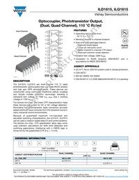 ILQ1615-4 Datasheet Cover