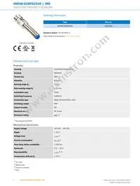 IME08-02BPSZC0S Datasheet Page 2