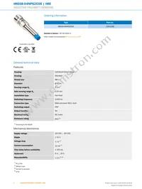 IME08-04NPSZC0S Datasheet Page 2