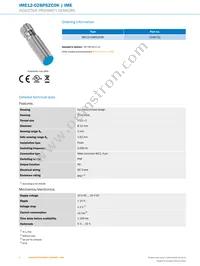 IME12-02BPSZC0K Datasheet Page 2