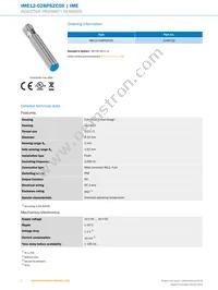 IME12-02BPSZC0S Datasheet Page 2