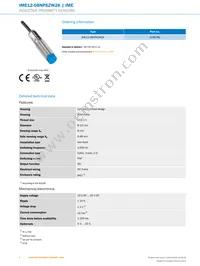 IME12-08NPSZW2K Datasheet Page 2