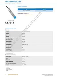 IME12-08NPSZW2S Datasheet Page 2