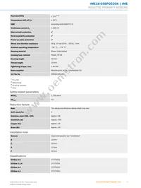 IME18-05BPOZC0K Datasheet Page 3