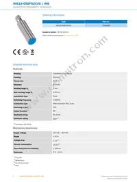 IME18-05BPOZC0S Datasheet Page 2