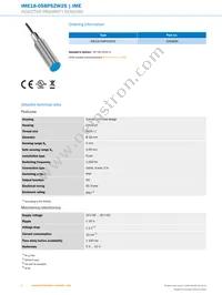 IME18-05BPSZW2S Datasheet Page 2