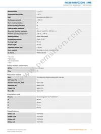IME18-08BPOZC0S Datasheet Page 3