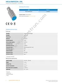 IME18-08BPSZC0K Datasheet Page 2