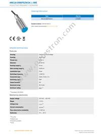 IME18-08BPSZW2K Datasheet Page 2