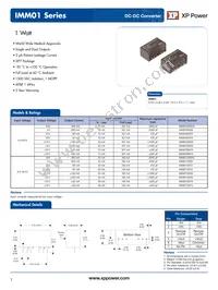 IMM0105D15 Datasheet Cover