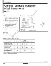 IMZ4T108 Datasheet Cover