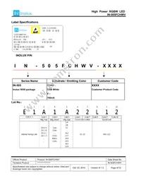 IN-505FCHWV Datasheet Page 4