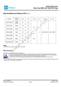 IN-S121ASG Datasheet Page 2