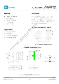 IN-S128DATRYG Datasheet Cover