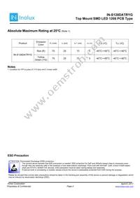 IN-S128DATRYG Datasheet Page 2