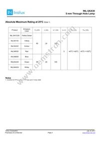 INL-5AB30 Datasheet Page 2