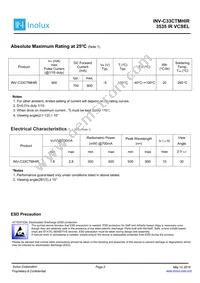 INV-C33CTMHIR Datasheet Page 3