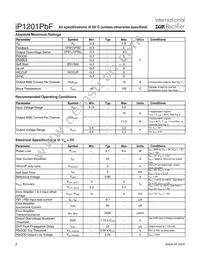 IP1201TRPBF Datasheet Page 2