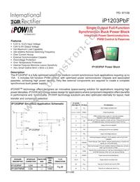 IP1203TRPBF Datasheet Cover