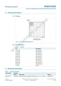 IP4041CX25/LF/P Datasheet Page 3