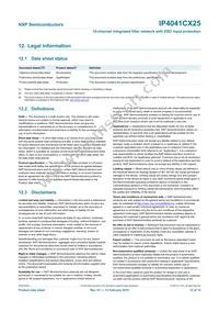 IP4041CX25/LF/P Datasheet Page 11