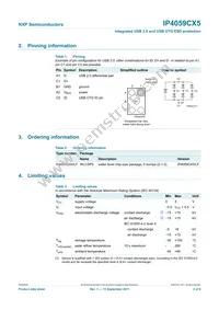 IP4059CX5/LF Datasheet Page 2