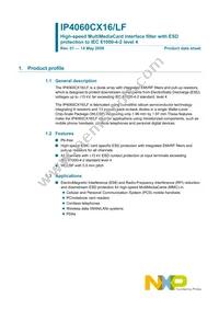 IP4060CX16/LF Datasheet Page 2