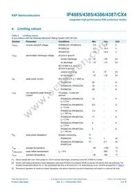 IP4085CX4/LF/PHP Datasheet Page 4