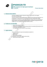 IP4285CZ6-TD Datasheet Cover