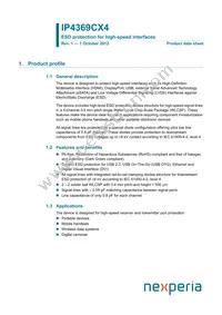 IP4369CX4YL Datasheet Cover