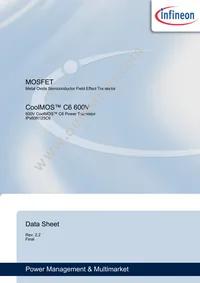 IPA60R125C6E8191XKSA1 Datasheet Cover