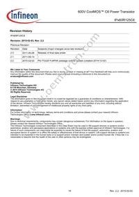 IPA60R125C6E8191XKSA1 Datasheet Page 18