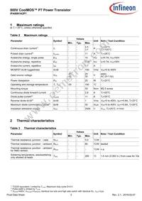 IPA80R1K2P7XKSA1 Datasheet Page 3